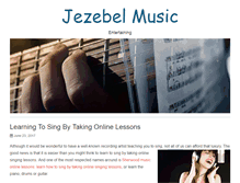 Tablet Screenshot of jezebelmusic.com